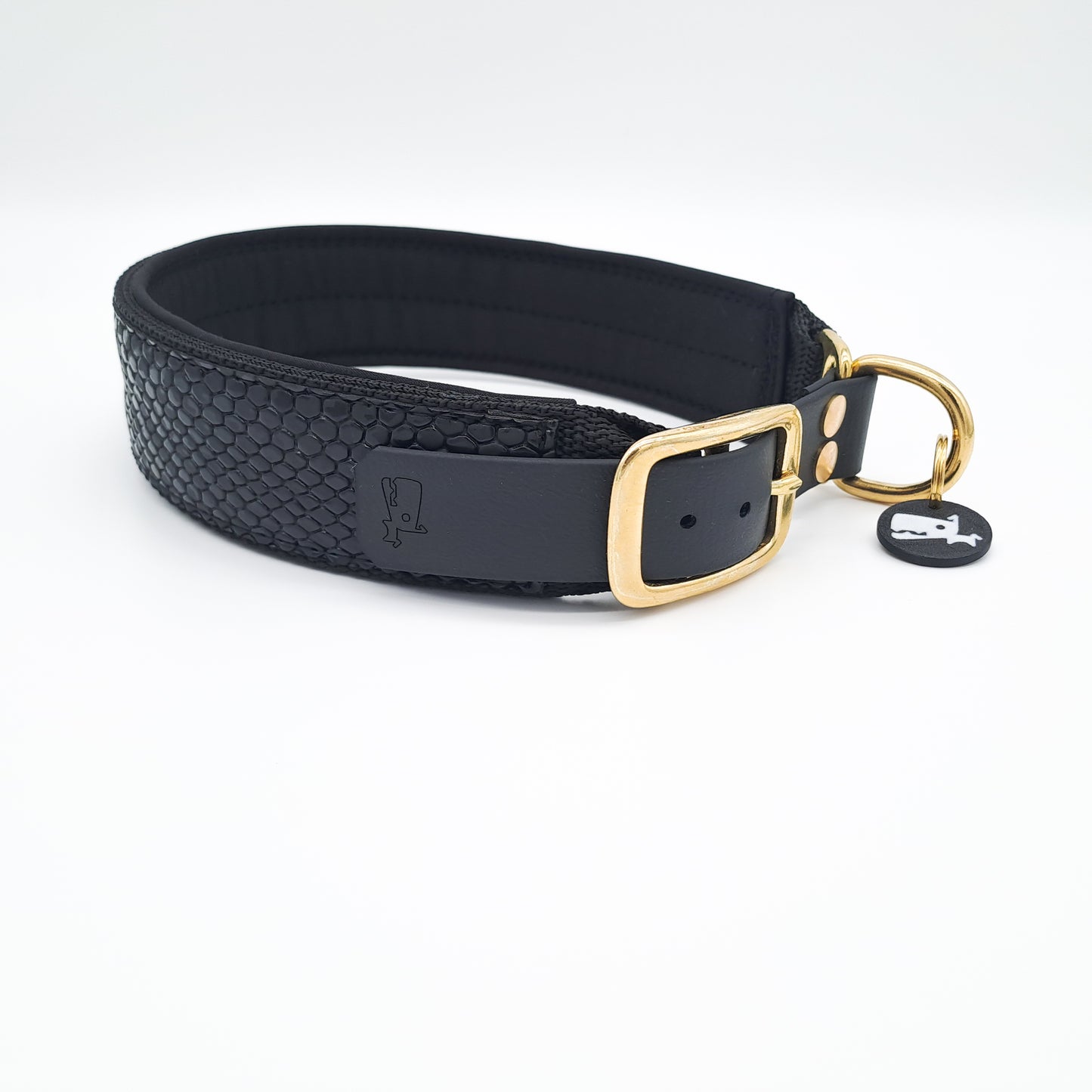 Halsband mit BioThane® Adapter 'Kunstleder' [25/40/50mm]