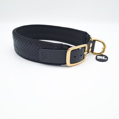 Halsband mit BioThane® Adapter 'Kunstleder' [25/40/50mm]