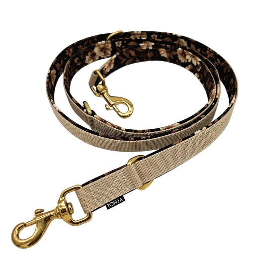 3-fach Leine 'Gurtband' [25mm]